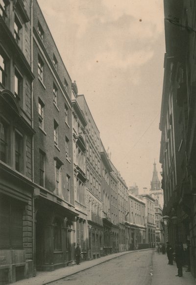 Lombard Street, Londen; foto; gedateerd juni 1885 door English Photographer